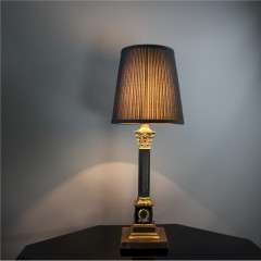 Empire Corinthian black Column Lamp Base,