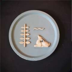 Vintage plaster placque