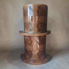  Art Deco Demi LuneCocktail Cabinet