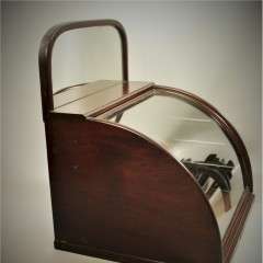 Victorian domed table top mahogany display cabinet