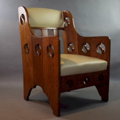 Classic arts and crafts armchair by Goodyers c1900