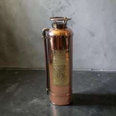 American polished brass fire extinguisher 1920's