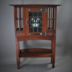 Arts and Crafts mahogany cabinet
