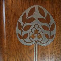  Arts and crafts Pewter inlaid door