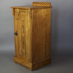 Gothic Revival Ash bedside cabinet c1860