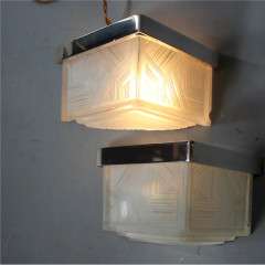 Pair of art deco wall lights by Sabino France