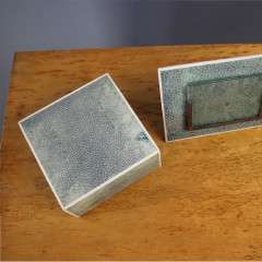 Shagreen Art deco box and photo frame