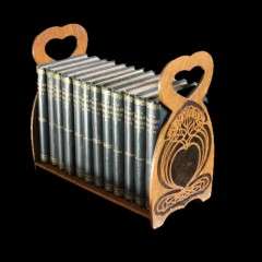 Arts and Crafts stencilled book trough