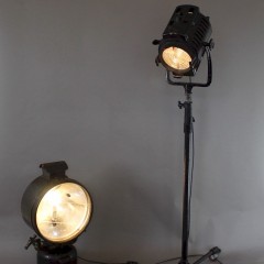 Vintage Industrial theatre lamp by Hewitt Universal