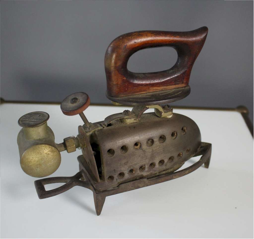 Antique spirit iron by Wama around c1900