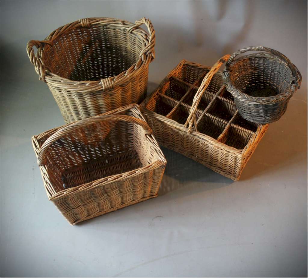 Wicker log basket